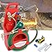 Awjaisca Oxy Acetylene Torch Kit with 4L Oxygen and 2L Acetylene Tanks, Professional Welding and Cutting Torch Kit with High Purity Brass Nozzle, for All Your Welding Needs, Red (No Dot)