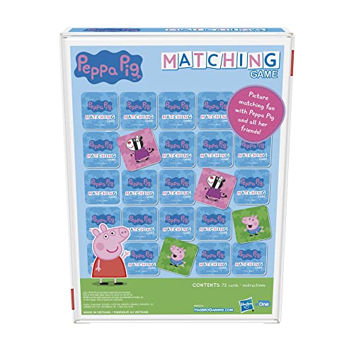 Hasbro Gaming Peppa Pig Matching Game for Kids Ages 3 and Up, Fun