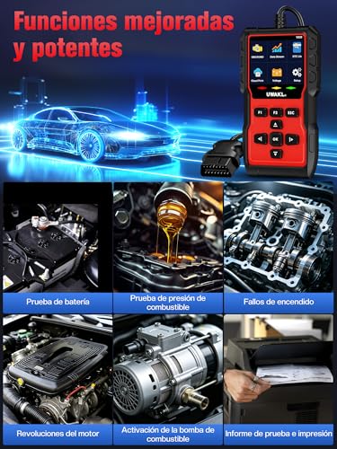 EOBD maquina diagnóstico coche con funciones OBDII completas y lector de fallos 4