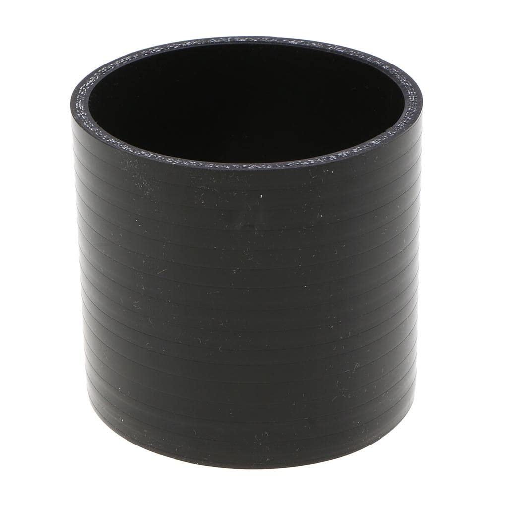CALANDIS 3 76mm Straight Turbo/Intake Piping Silicone Coupler Pipe Hose CSH-76 Black"-image-3