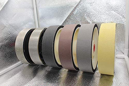 Flexible Set 6 pcs 6 Lapidary Soft Diamond Resin polishing Grinding Wheels cabbing rez Premium Multicolored