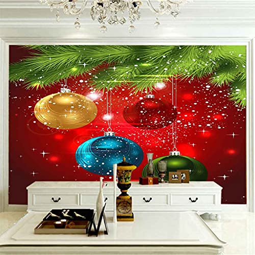 Papier Peint Panoramique Grand Format sans Colle Noël 3D