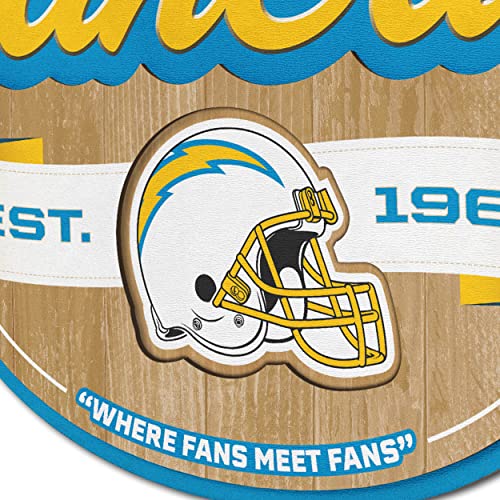 Image of YouTheFan NFL Los Angeles Chargers FanCave Wall Art | Ready-To-Hang, 3D Multi-Layered Construction, Floating Wall Mount Design, Great Fan Gift, Officially Licensed Artwork