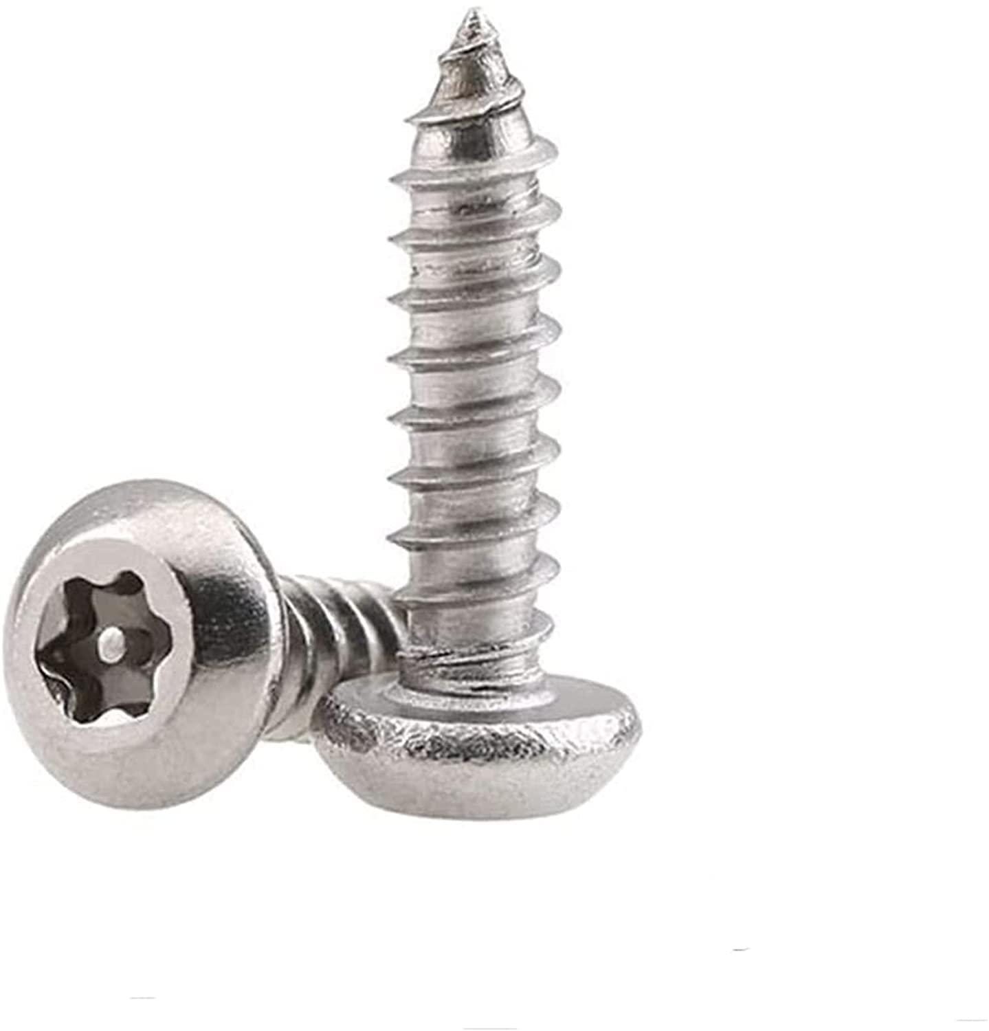 BATLAM Viti Fai da Te 20/10PCS M2.9/M3.5/M3.9/M4.8 304 Viti autofilettanti a Testa cilindrica cilindrica Piatta in Acciaio Inossidabile 304 (Color : M4.8x13mm(20pcs)) (M3.9x9.5mm(20pcs))