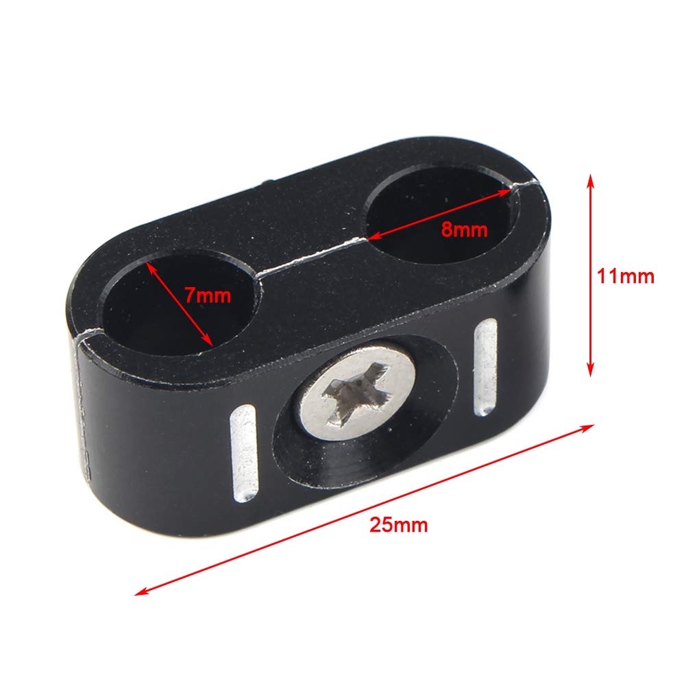 Morsetto per cavo acceleratore freno moto, doppio separatore, organizer per cavi, accessorio di ricambio 1984-UP (4 szt.)