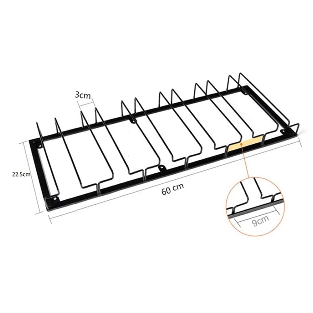 Soporte para copas colgantes – Portavasos con 6 rangos – Soporte para copas para el almacenamiento de 12-18 copas de vino (2)