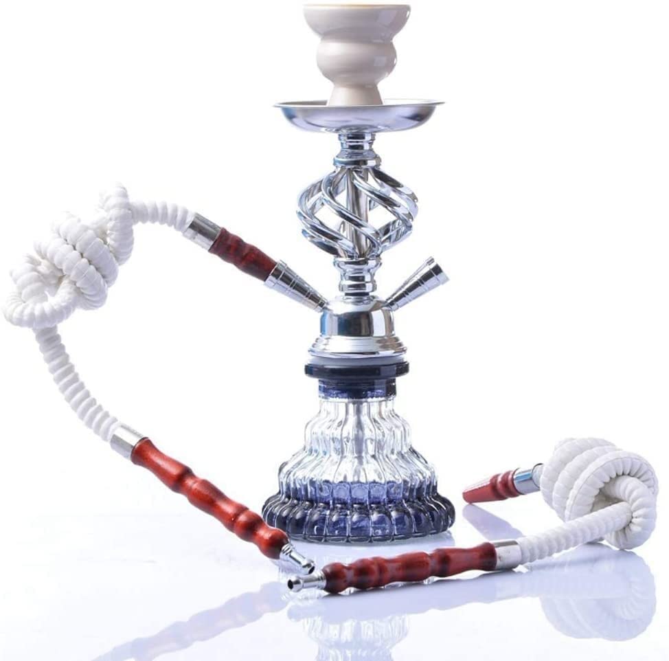 LSZ Shisha-Set 2. 9 cm Hukahn Set mit 2 Schlauch, moderner Shisha-Huka for Bar-Party im Freien Shisha-Set – Bild 4