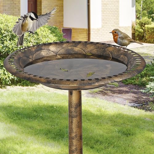 Zenstyle 0650 28 Inch H Resin Sitting Pair Bird Bath Pedestal Outdoor Garden Décor thumb #7