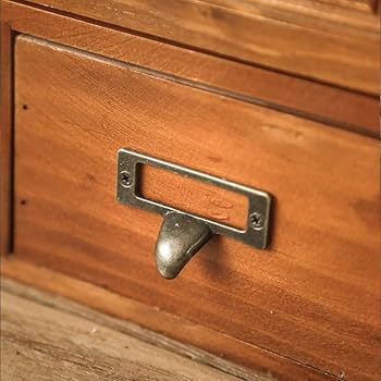 Amazon | アンティーク 棚 小物入れ 引き出し 木製 木箱 デスク