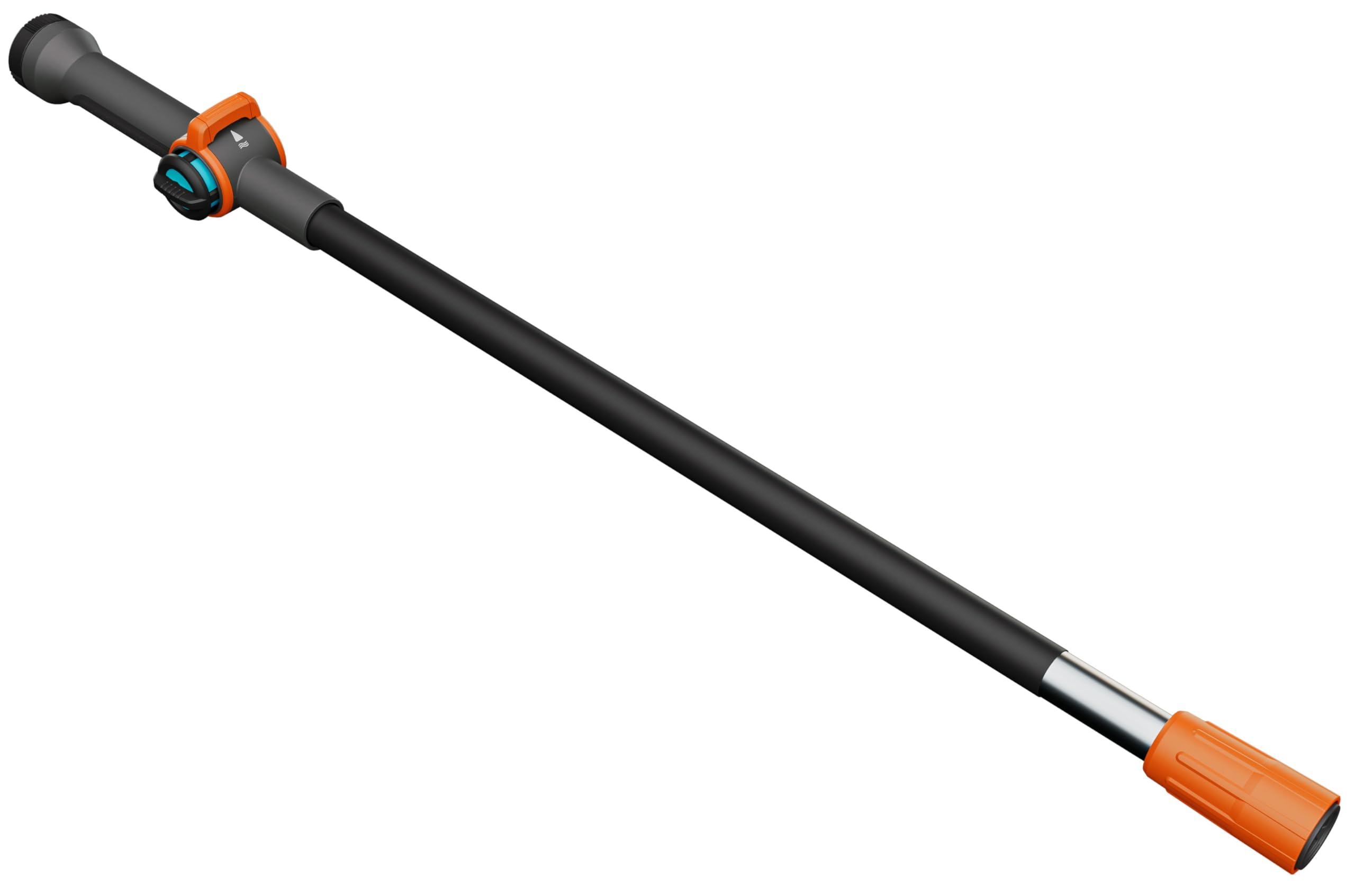 Gardena Trzonek Cleansystem S: Trzonek czyszczący z przepływem wody, 90 cm, aluminium, płynna regulacja przepływu, do większych powierzchni, Original Gardena System (18800-20)
