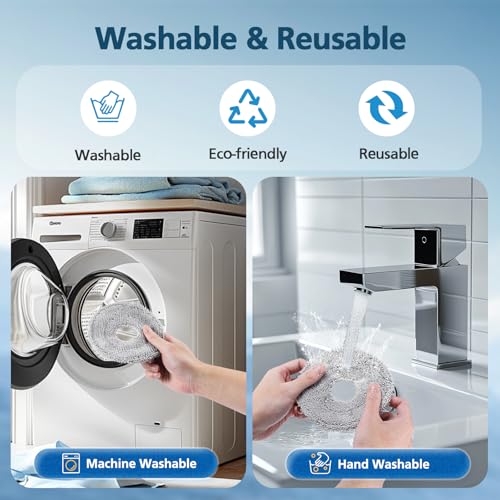 Image of HASTHIP 6Pcs Mop Pads for Dreame L40 Ultra /X40 Ultra /X50 Ultra /L50 Ultra /L10S Ultra / L10s Pro Ultra Heat, Replacement Parts Compatible with Dreame L10S Ultra Gen2 /L40S Ultra /X30 Ultra /L10 Ultra