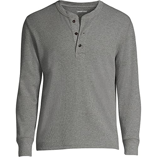 Lands' End Men's Long Sleeve Thermal Waffle Henley2