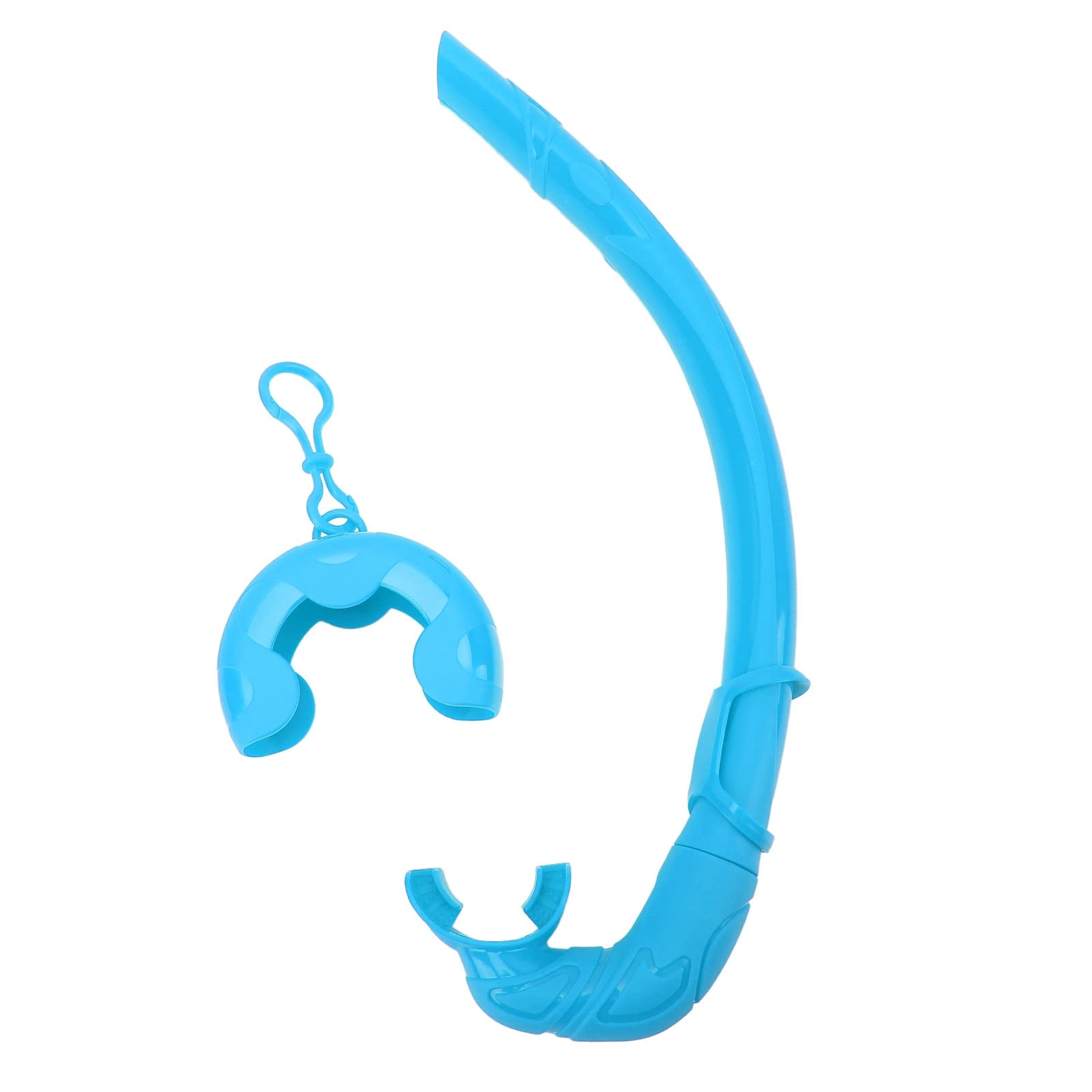 Dry Snorkel, Large Diameter Comfortable Snorkel Tube with Storage Box for Professional Divers (Blue)