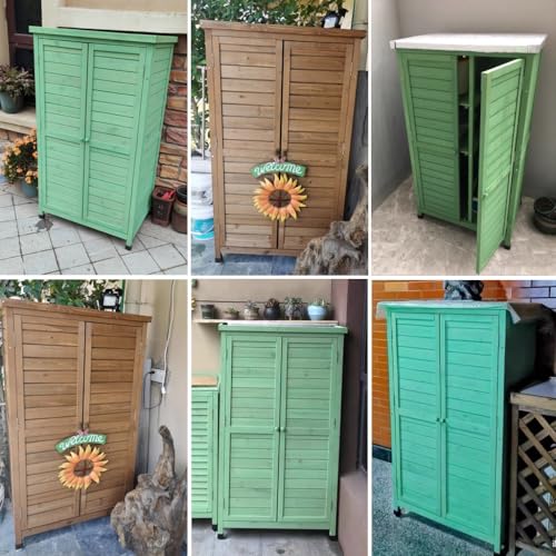 Abri de jardin à outils grand volume armoire intégrée - 2