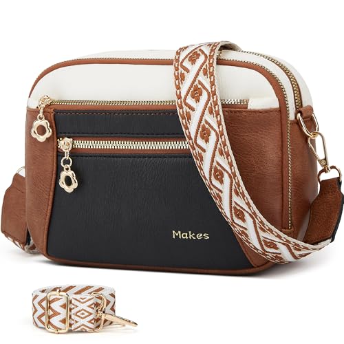 Image of Crossbody Purse for Women Small Crossbody Bags Trendy Vegan Leather with Adjustable Shoulder Straps Gift for Mother Wife Mom