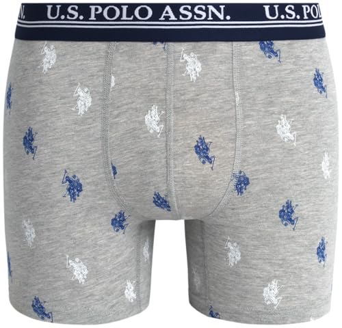 U.S. Polo Assn. Mens Boxer Briefs - 4 Pack Moisture Wicking Performance Mens Underwear Boxers with Contour Pouch (S-XL)4