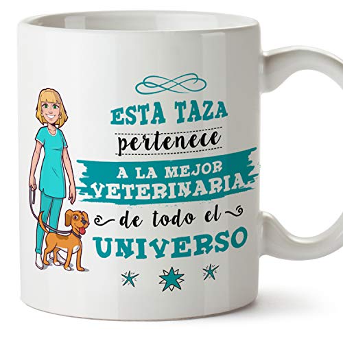 MUGFFINS Taza Veterinaria (Mejor del Universo) - Regalos Originales y Divertidos de Veterinaria