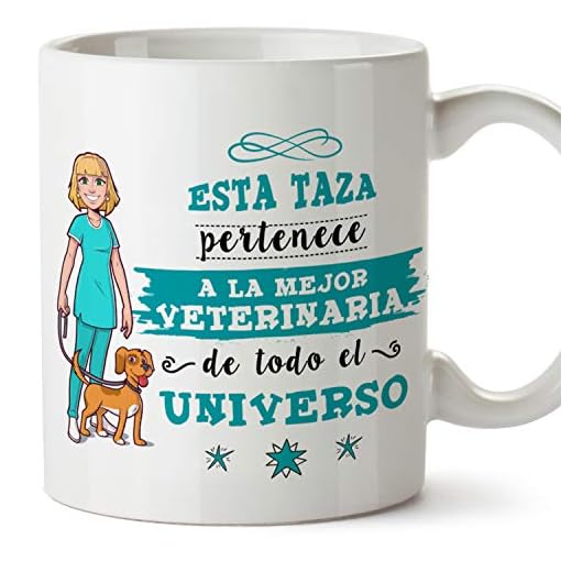 MUGFFINS Taza Veterinaria (Mejor del Universo) - Regalos Originales y Divertidos de Veterinaria