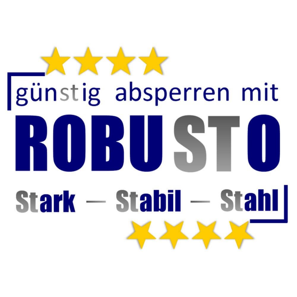 ROBUSTO Rammschutzbügel ECO, Knieholm, r/w, einbetonieren, Stahl, 200 x 140 cm, Art.-Nr. 607140 | Rammschutzbügel | Anfahrschutz | Rammschutz