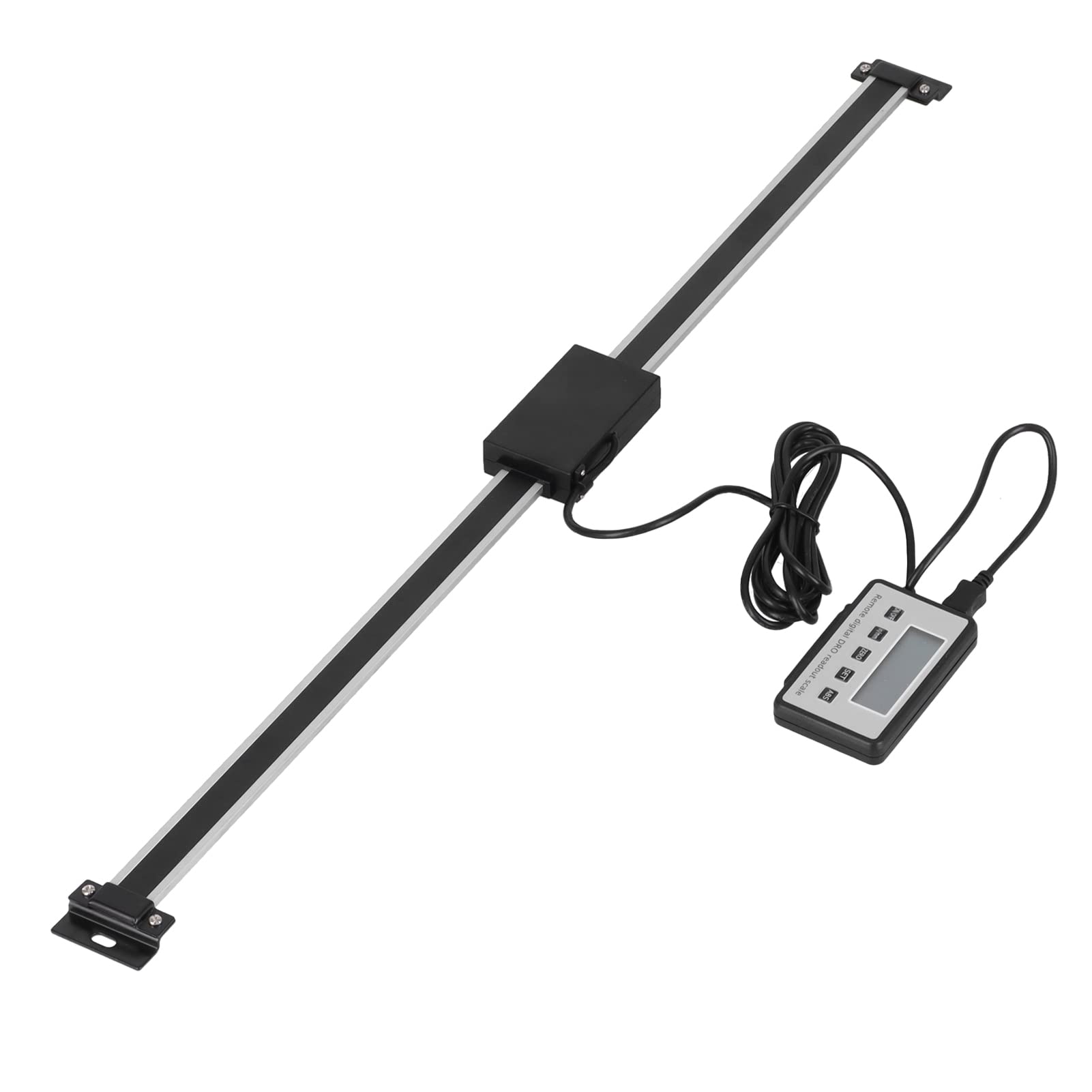 YWBL-WH Visualizzatore Digitale DRO con Display LCD Digitale e Scala Lineare Ad Alta Precisione con Risoluzione di 0,01 Mm e Supporto Magnetico per Fresatrici e torni. (0-500 mm)
