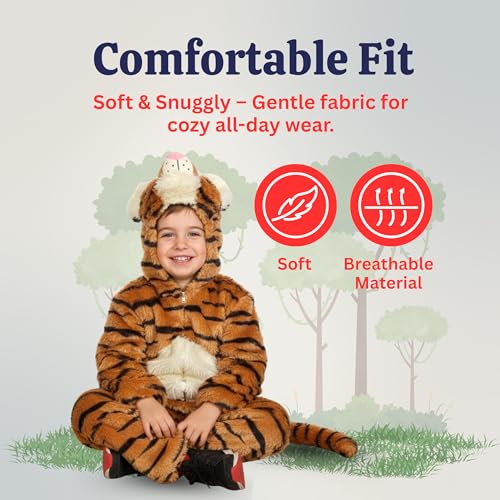 Disfraz completo de tigre para niños y bebés miniatura 5