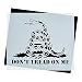 Don't Tread On Me GADSDEN FLAG STENCIL for Painting on Wood, Walls, Fabric, Airbrush + More | Reusable 10.5 x 12.35 inch Mylar Template