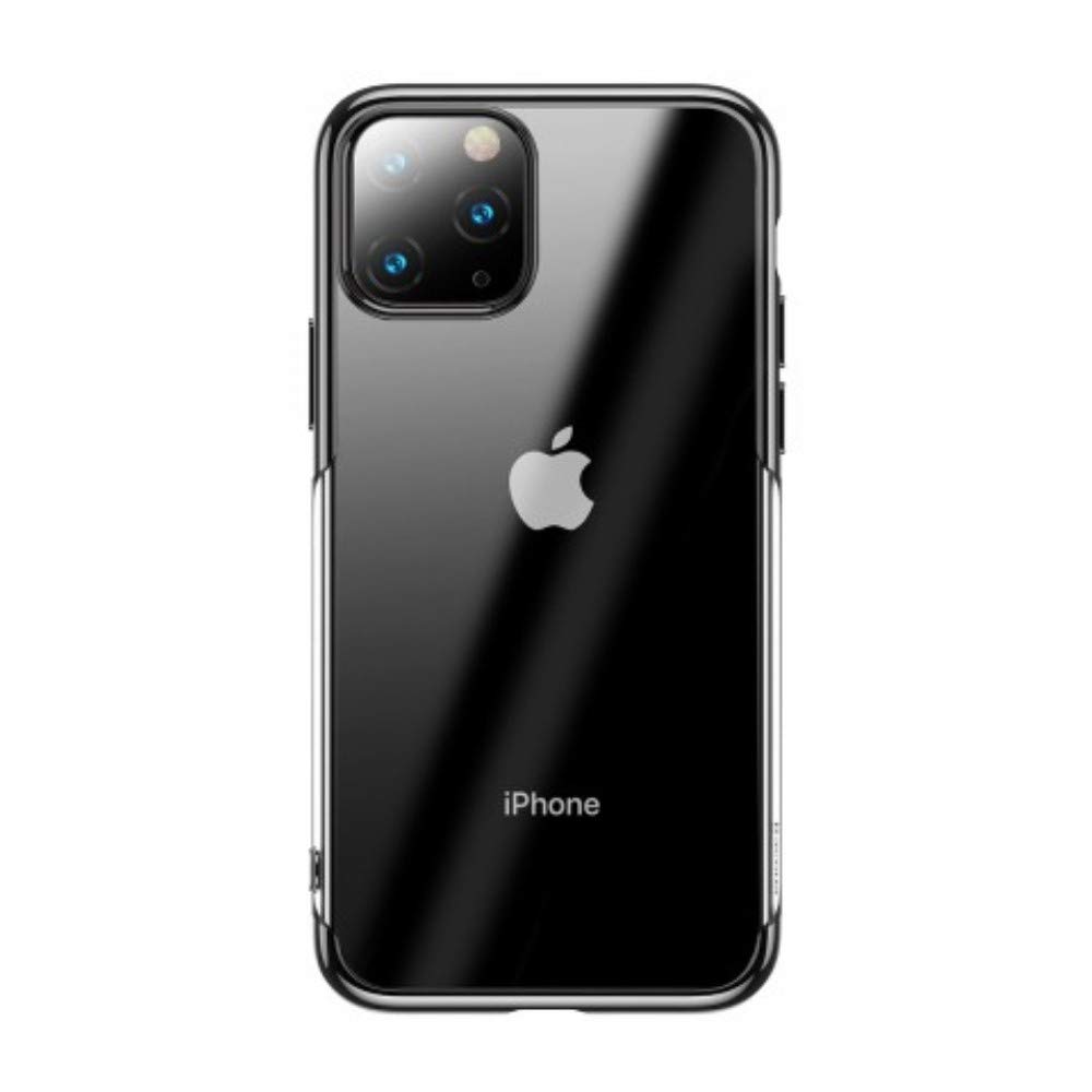 Baseus Shining Case, iPhone 11 Pro Cep Telefonu Kılıfı, Şeffaf/Transparan, Siyah