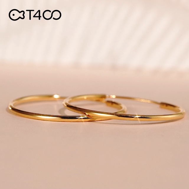 Orecchini Cerchio Argento Sterling 925 T400 - Diamond Cut, Diametro 25-65mm, Per Donna - Foto 5