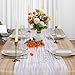 12 Pack White Cheesecloth Table Runner 10Ft Gauze Cheese Cloth Table Runner 35x120 Inch Boho Sheer Rustic Fabric for Party Decor Baby Shower Wedding Holiday Decorations