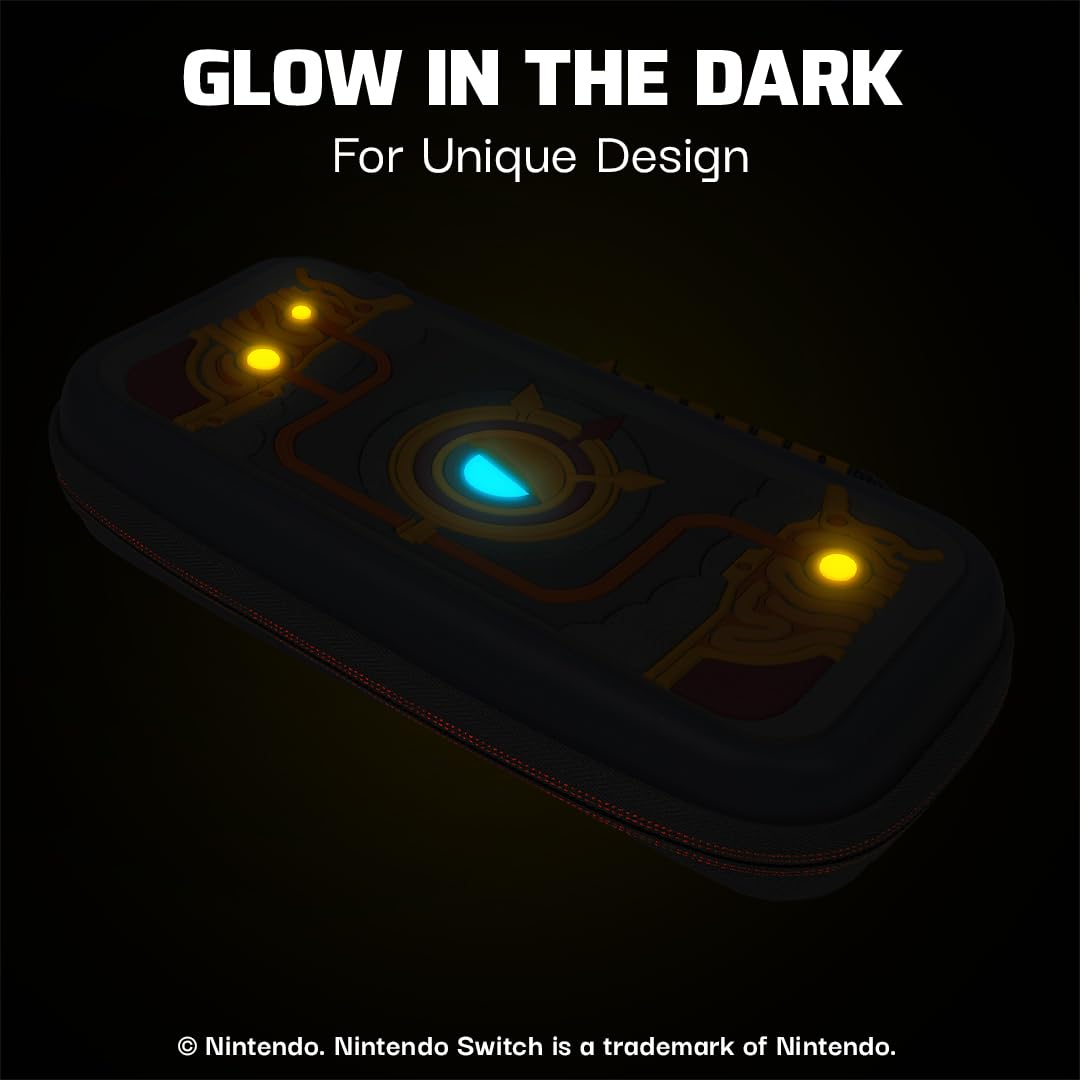 PDP Travel Case Plus Glow pour Nintendo Switch/Switch Lite/Switch OLED: Legend of Zelda Tears of The Kingdom Purah Pad 3D - 3