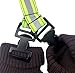 Wanty Heavy-Duty Firefighter Turnout Gear Glove Strap with Double Alligator Clip Bukle, Durable Gear Firefighting Glove Safety Tools