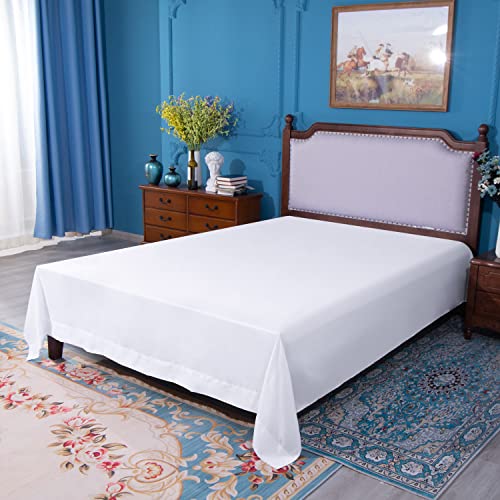 Image of NTBAY Full Microfiber Flat Sheet, 81 x 96, White