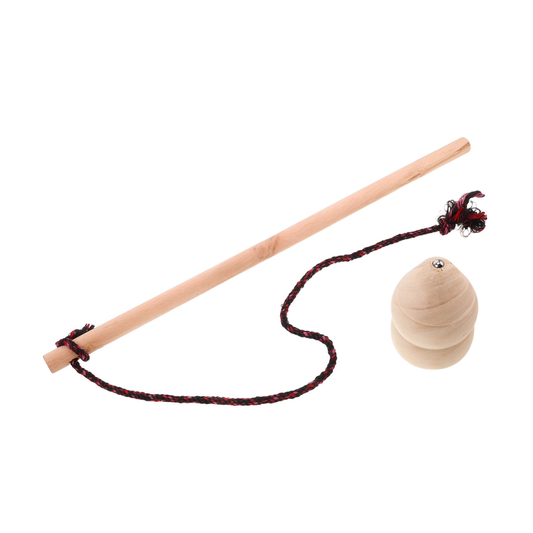 INOOMP 1 Set Wooden Spinning Top with String Long-Lasting Handmade Wood Gyro for Fitness and Outdoor Fun Wood Gyro Toy Chinese Traditional Gyroscope