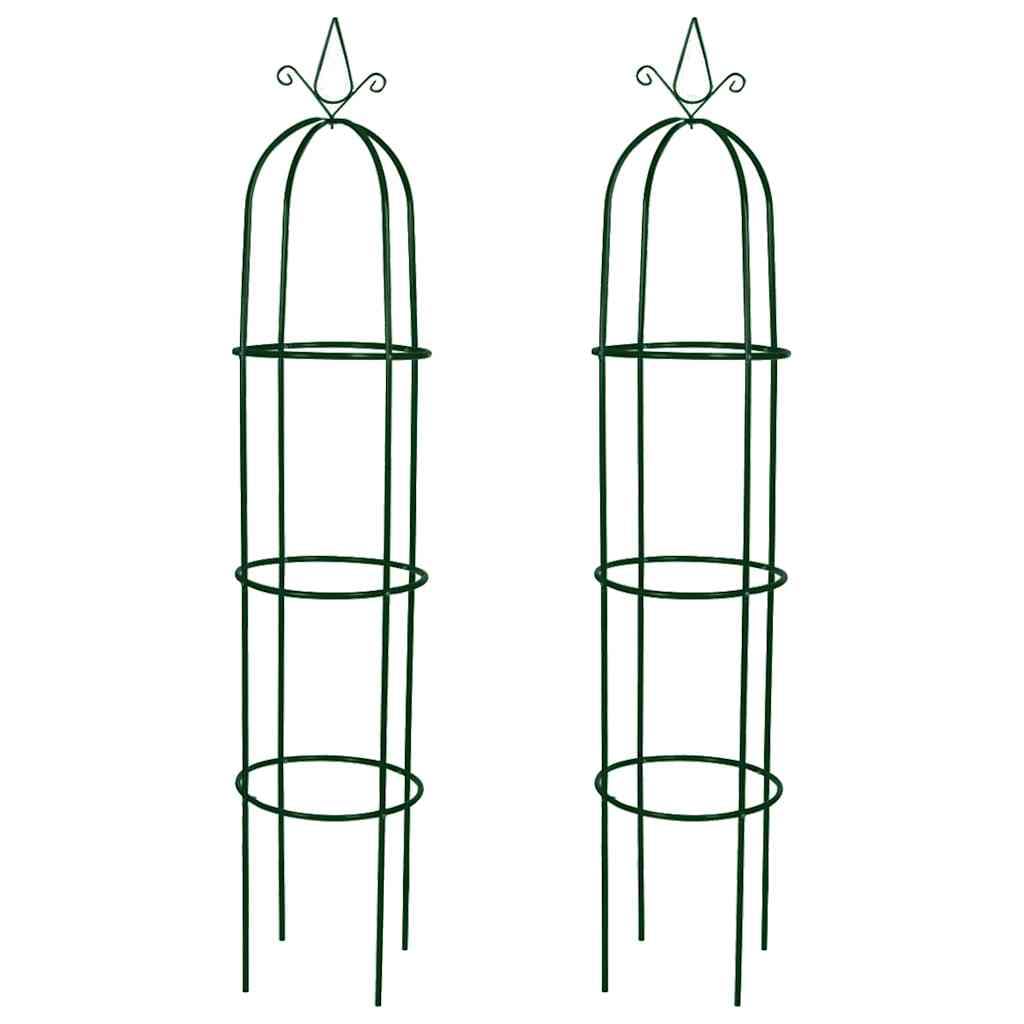 vidaXL 2X Arche Jardin Forme de Tour Terrasse Patio Tuteur Plantes Grimpantes
