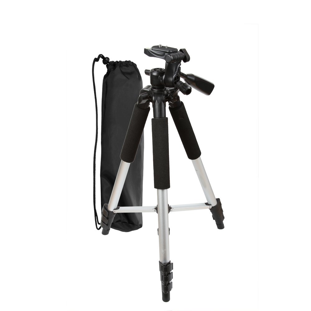 Tripod Accessory Bundle Kit for Nikon Df, D5300, D3300, D5200 D3200 D3100 D5100 D7100 D600 D610 Digital SLR Camera Includes 57 Inch Pro Tripod + Remote Shutter Release + Deluxe Backpack Case + More