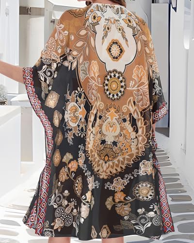 Image of Swimsuit Coverups for Women Sarong Beach Bikini Wrap Sheer Short Skirt Chiffon Scarf for Swimwear