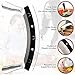 Gourmetly Stainless Steel Mezzaluna Knife with Cover – 12 In. Curved Blade with Solid Steel Handles & Mezzaluna Sheath – Pizza Cutter Rocker, Rocker Knife Veggie Cutter, Salad Chopper, & Herb Cutter