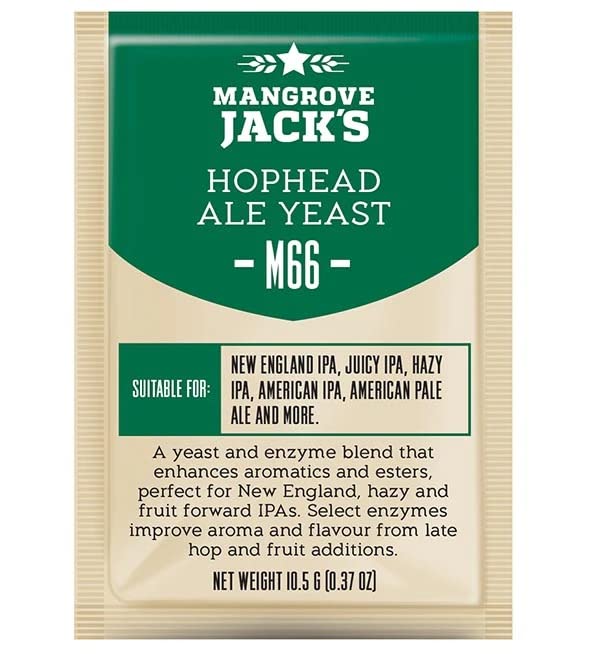 Mangrove Jack's M66 Hophead Ale Yeast 10.5g packet