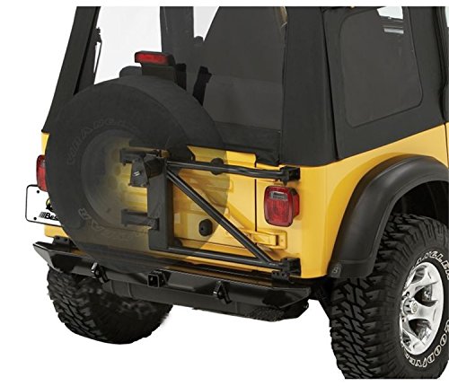 Bestop 61960-01 HighRock 4X4 Black Oversize Tire Carrier for 1987-2006 Wrangler