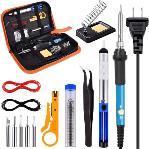Adjustable temperature high power soldering iron 15 pieces set Temperature control constant temperature soldering iron endothermic high temperature soldering iron set