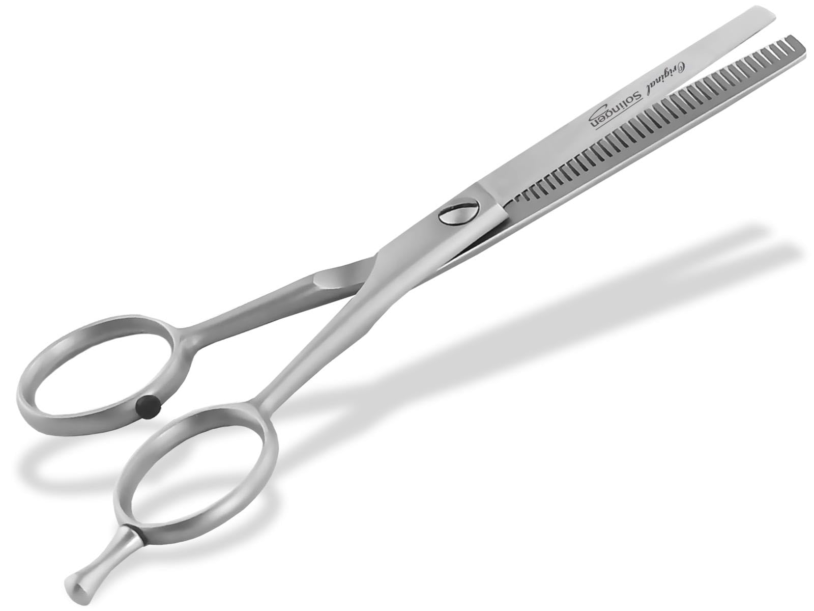 Modellierschere aus Solingen Effilierschere Haarschere Made in Germany Friseurschere mit einseitiger Zahnung Schere aus Hochwertigem Rostfreiem Edelstahl für einen perfekten Haarschnitt (13,97 cm)