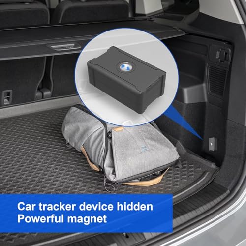 GPS Auto Tracker mit Magnet, GPS Allround Finder, Live-Tracking-Sender für Autos, 6000 mAh Akku, sofort aktualisiert in 10 Sekunden, App-Abonnement erforderlich
