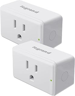 Legrand Radiant Wi-Fi Matter 15 Amp Smart Plug-in Switch, White, 2 Pack