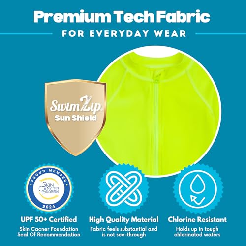 Image of SwimZip Boys' Long Sleeve Rash Guard & Swim Shorts Set - UPF 50+ Sun Protection
