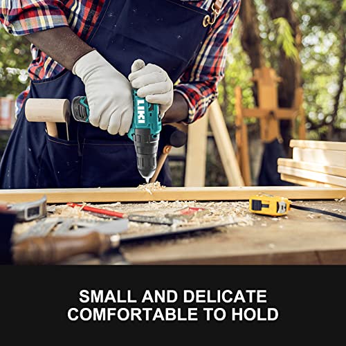 Liki 13210S Cordless Drill Driver Set, 12V Power Drill Kit With Battery And Charger, Max Drill 280 In-Lb Torque 3/8 Inch Keyless Chuck Built-In Led-Drill thumb #7