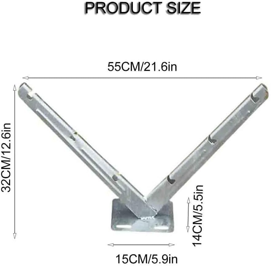 Staffa di sicurezza zincata a forma di V per filo spinato da giardino Supporto per recinzione antifurto Supporto per rete metallica resistente Soluzione di protezione esterna