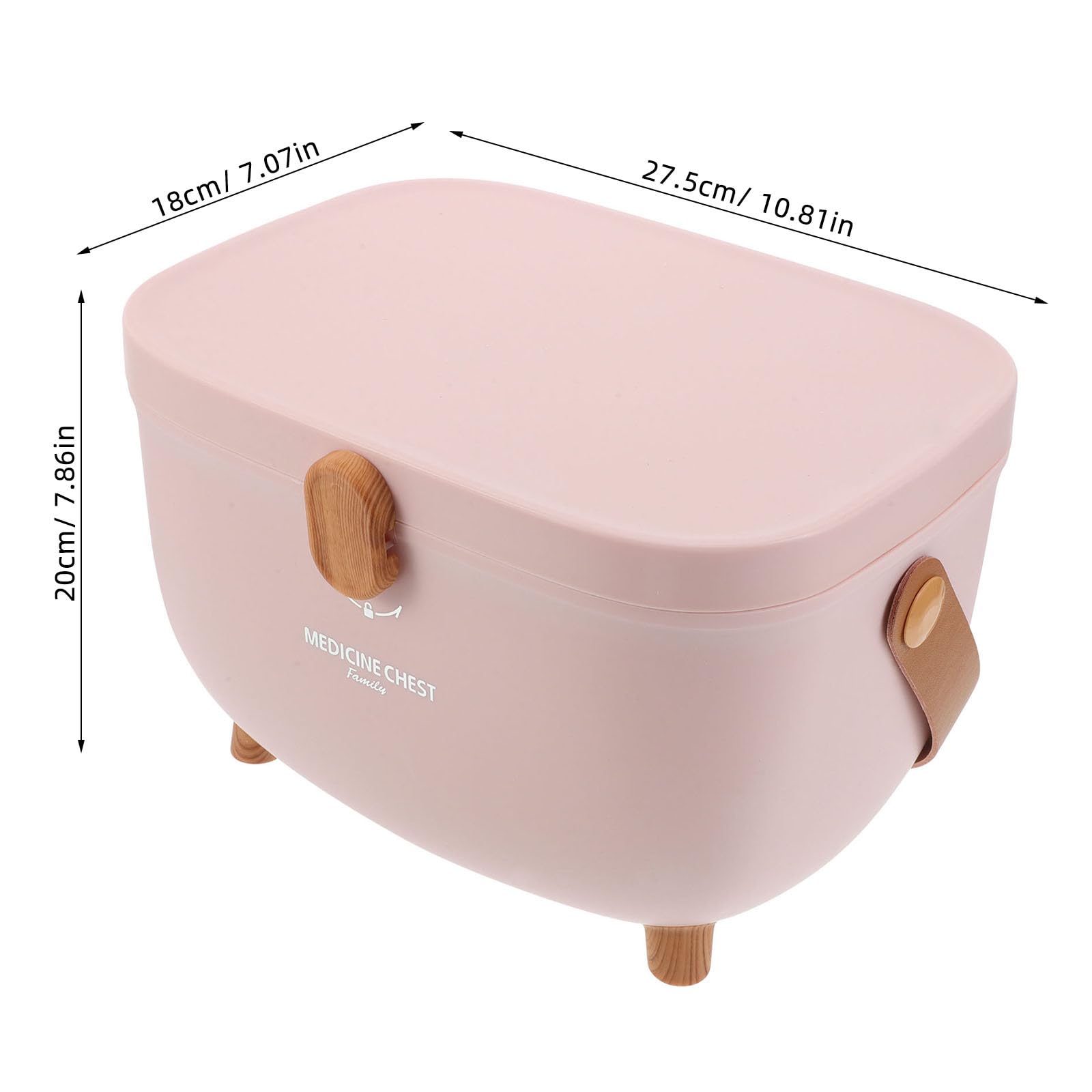 Alipis Caja de Medicamentos de Doble Capa con Asa Portátil para Almacenamiento Versátil de Suministros Médicos en Actividades al Aire Libre