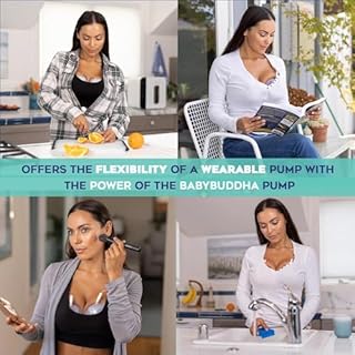 BabyBuddha Hands Free Milk Collection Cups for Breast Pump, 8 Fl Oz Each, Wearable Breastmilk Containers, Compatible with BabyBuddha Pump, Spill Resistant Design, Small Flange 22 to 24mm, 2 Pack