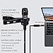 MACTREM Lavalier Lapel Microphone, 3.5 MM Shirt Mic Compatible Android Smartphones and Computer, Clip on Microphone for YouTube, Interview, Studio, Video, Recording