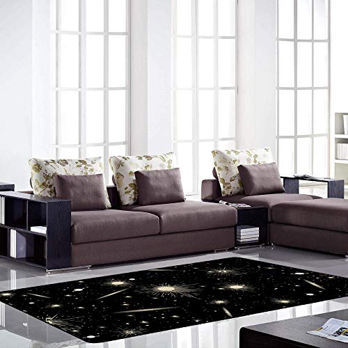 Tapis de salon comètes Ruchen grand tapis doux et isolant 183x122cm - 4